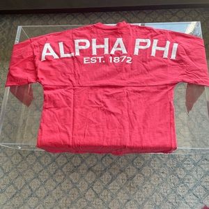 Alpha phi spirit jersey long sleeve tee